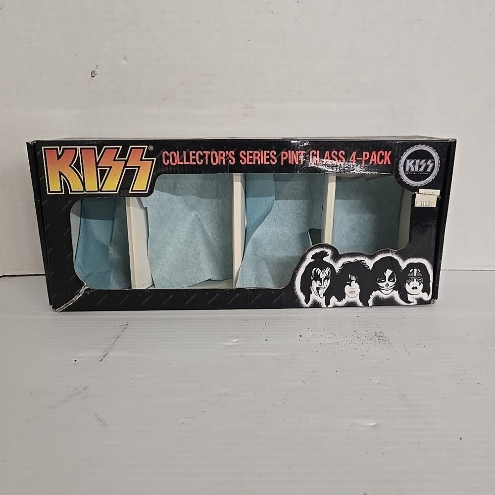 KISS Albums 16oz Pint Glass 4 Pack (Box Only)